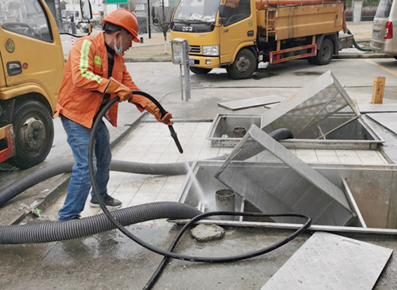 盐池隔油池清理